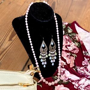 Rose Quartz Beaded Necklace